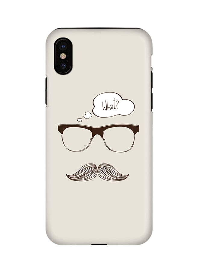 Stylizedd Polycarbonate Dual Layer Tough Case Cover Matte Finish For Apple iPhone X What Hipster - Image 1