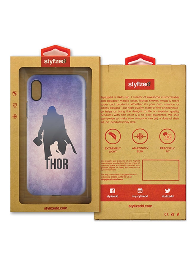 Stylizedd Polycarbonate Dual Layer Tough Case Cover Matte Finish For Apple iPhone X Thor vs Thor - Image 2