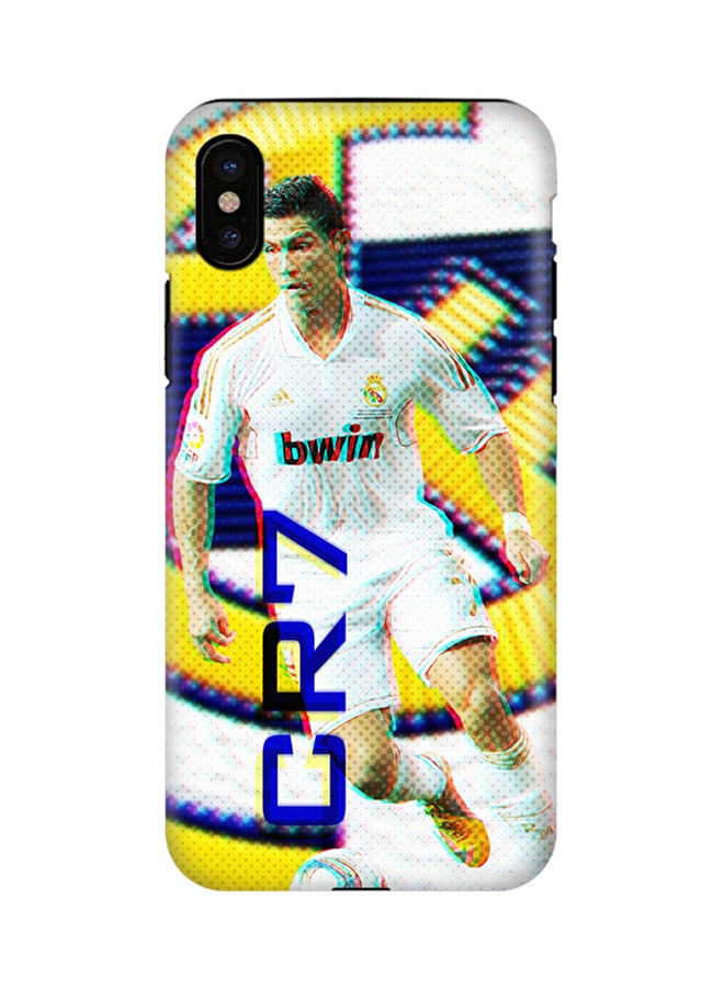 Polycarbonate Dual Layer Tough Case Cover Matte Finish For Apple iPhone X CR7 Real Madrid