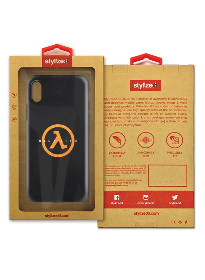 Stylizedd Polycarbonate Dual Layer Tough Case Cover Matte Finish For Apple iPhone X Half Life - Image 2