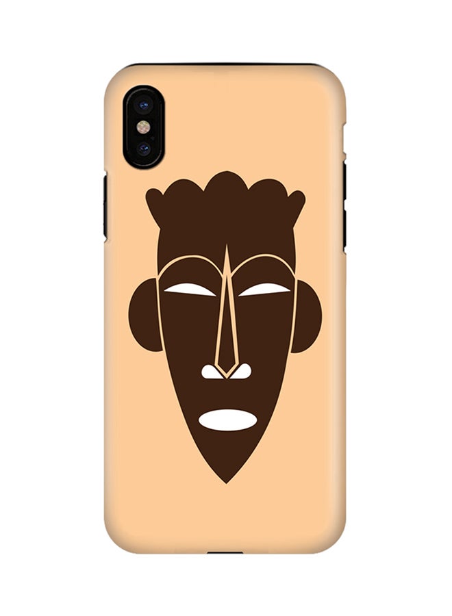 Stylizedd Polycarbonate Dual Layer Tough Case Cover Matte Finish For Apple iPhone X Tribal Mask - Image 1