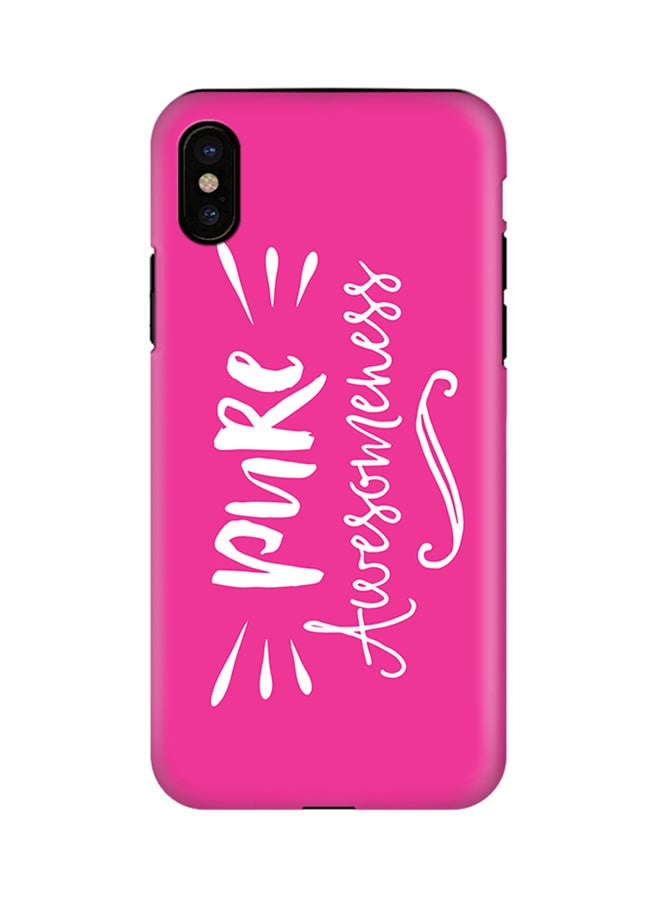 Polycarbonate Dual Layer Tough Case Cover Matte Finish For Apple iPhone X Pure Awesomeness