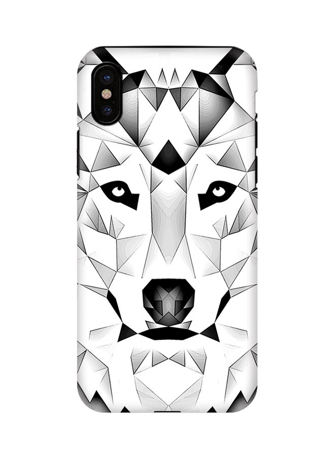 Stylizedd Polycarbonate Dual Layer Tough Case Cover Matte Finish For Apple iPhone X Poly Wolf - Image 1