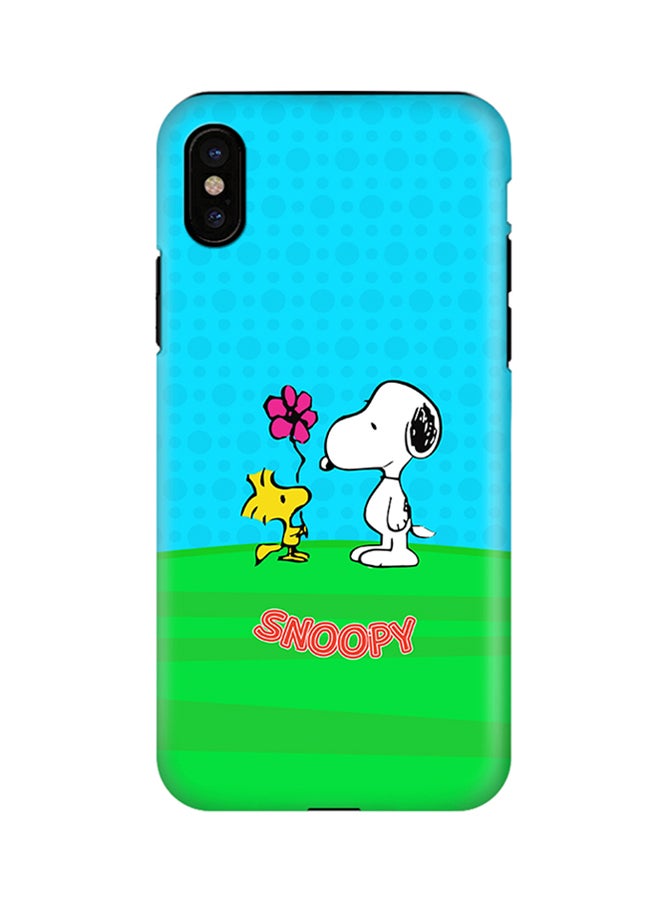 ستايلايزد غطاء متين فاخر ذو مظهر غير لامع بطبقة مزدوجة لهاتف آيفون اكس من آبل سنوبي 3 - Image 1