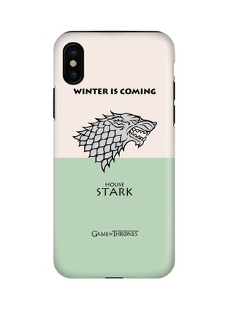 Polycarbonate Dual Layer Tough Case Cover Matte Finish For Apple iPhone X GOT House Stark - v1510469993/N12694463A_1