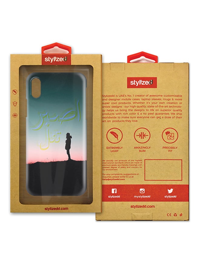 Stylizedd Polycarbonate Slim Snap Case Cover Matte Finish For Apple iPhone X Patience  - Image 2