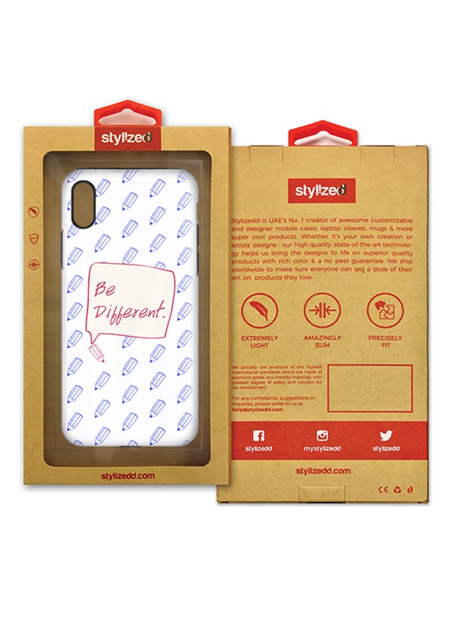 Stylizedd Polycarbonate Dual Layer Tough Case Cover Matte Finish For Apple iPhone X Be Different - Image 2