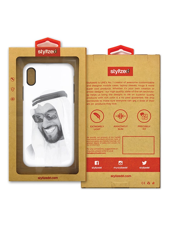 Stylizedd Polycarbonate Dual Layer Tough Case Cover Matte Finish For Apple iPhone X Zayed, Our Father - Image 2
