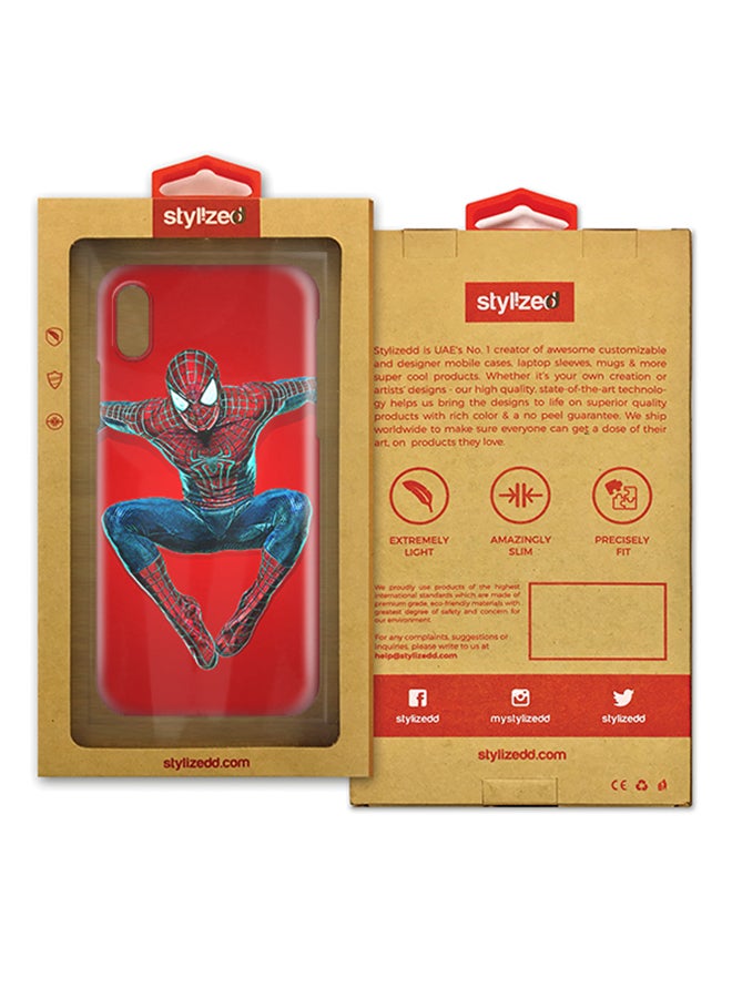 ستايلايزد غطاء سناب رفيع بمظهر غير لامع لهاتف آيفون اكس من أبل عنكبوت على الحائط - Image 2