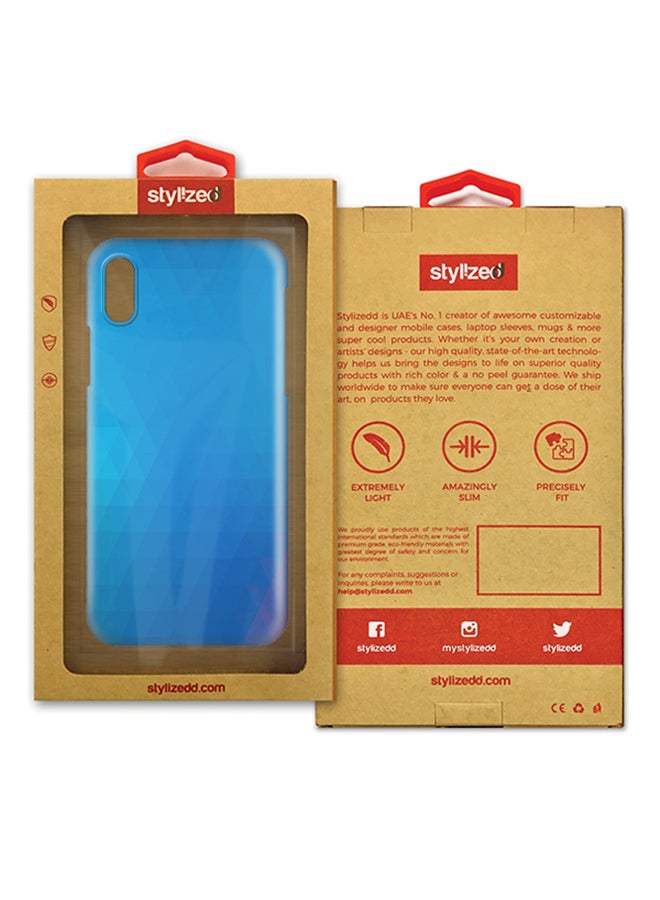 Stylizedd Polycarbonate Slim Snap Case Cover Matte Finish For Apple iPhone X Ocean Prism  - Image 2