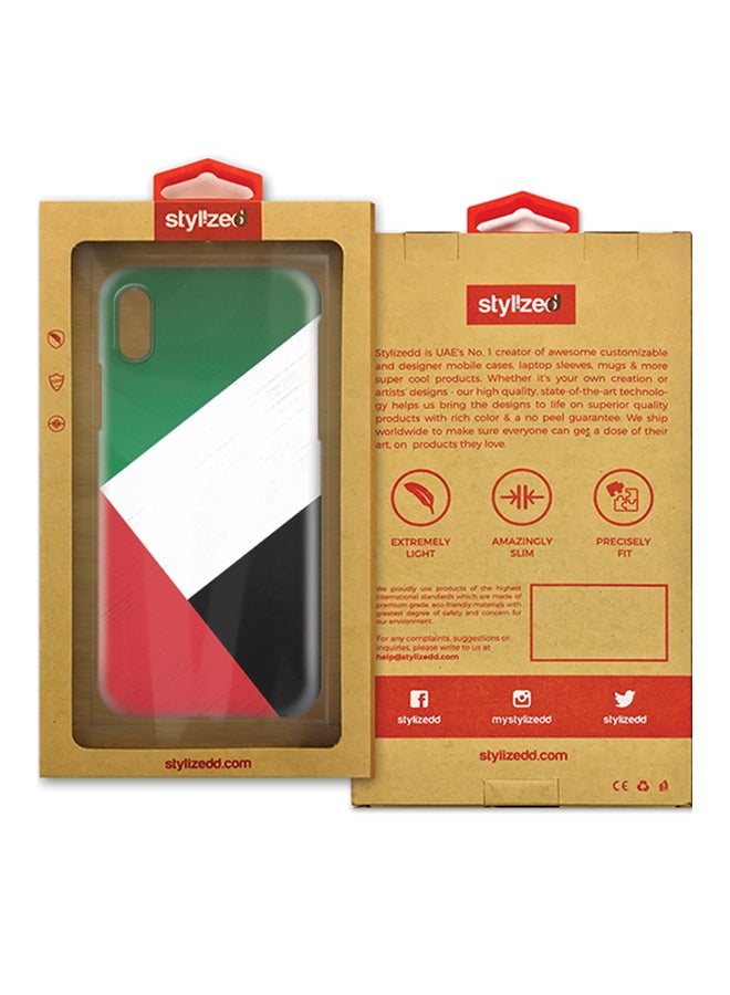 ستايلايزد غطاء محكم رفيع بمظهر غير لامع لهاتف آيفون اكس من أبل علم الإمارات العربية المتحدة - Image 2