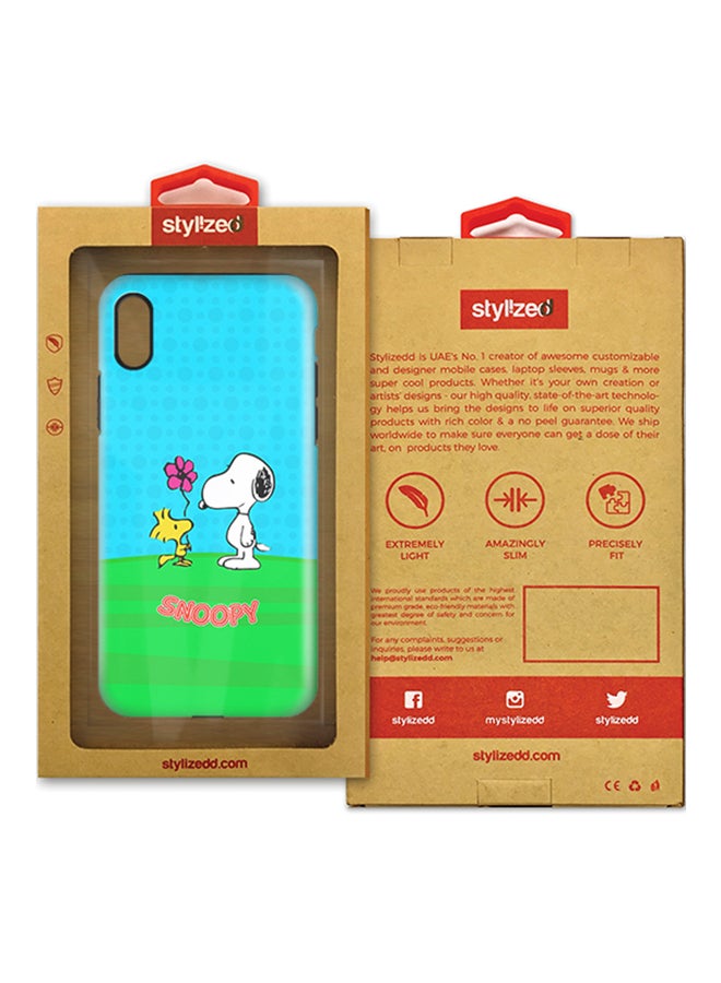 ستايلايزد غطاء متين فاخر ذو مظهر غير لامع بطبقة مزدوجة لهاتف آيفون اكس من آبل سنوبي 3 - Image 2