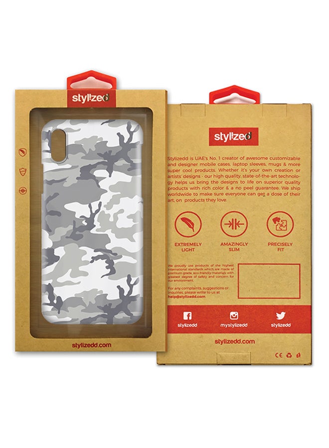 Stylizedd Polycarbonate Slim Snap Case Cover Matte Finish For Apple iPhone X Artic Camo - Image 2