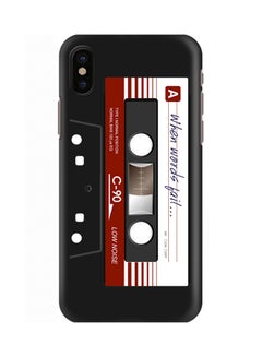 Polycarbonate Slim Snap Case Cover Matte Finish For Apple iPhone X When Words Fail Black Tape