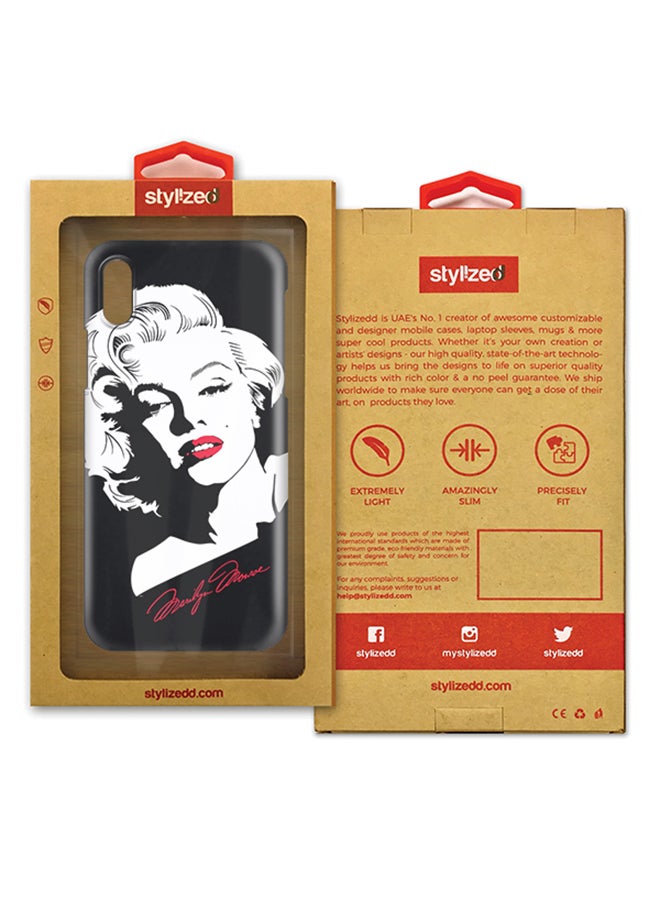 Polycarbonate Slim Snap Case Cover Matte Finish For Apple iPhone X Marilyn Monroe
