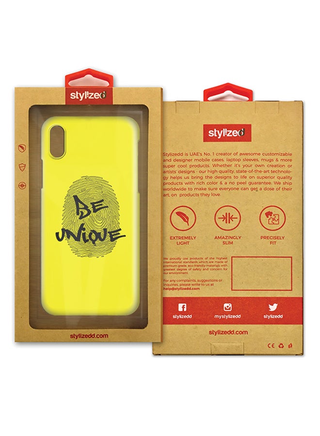 Stylizedd - Polycarbonate Slim Snap Case Cover Matte Finish For Apple iPhone X Be Unique - Image 1
