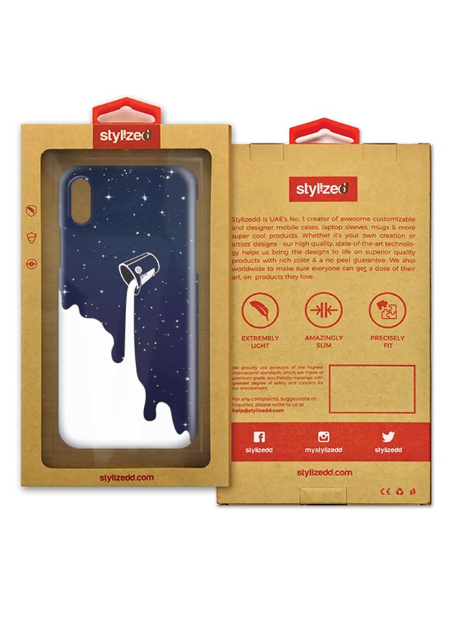 Stylizedd Polycarbonate Slim Snap Case Cover Matte Finish For Apple iPhone X Milky Way - Image 2