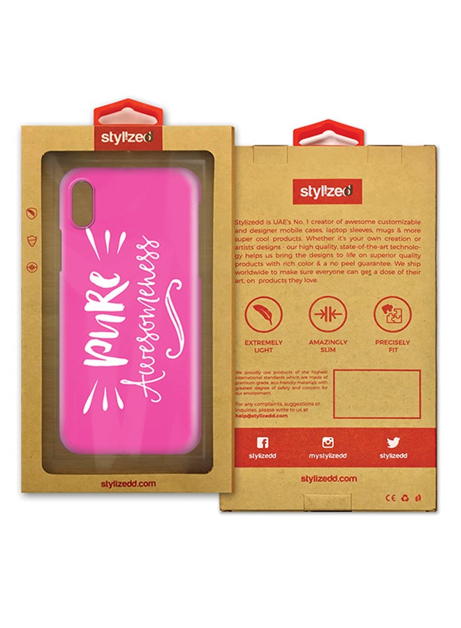 Stylizedd - Slim Snap Case Cover Matte Finish For Apple iPhone X Pure Awesomeness - Image 1