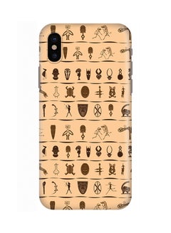 Polycarbonate Slim Snap Case Cover Matte Finish For Apple iPhone X Tribal Hieroglyphics