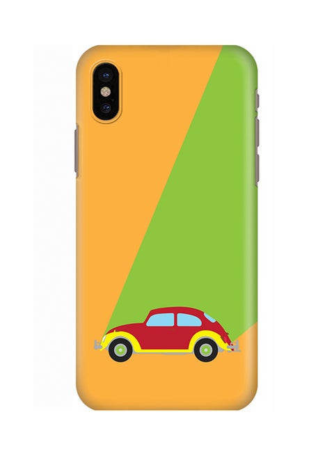 Polycarbonate Slim Snap Case Cover Matte Finish For Apple iPhone X Retro Bug Orange