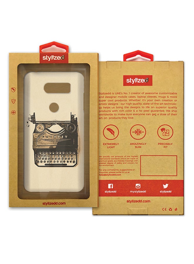 Stylizedd - Polycarbonate Slim Snap Case Cover Matte Finish For LG V30 Typewriter - Image 1