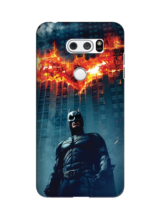 Stylizedd Polycarbonate Slim Snap Case Cover Matte Finish For LG V30 Burning Batman - Image 1