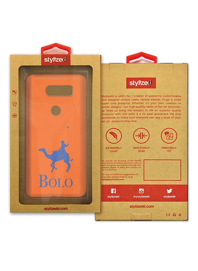 Stylizedd Polycarbonate Slim Snap Case Cover Matte Finish For LG V30 Bolo Orange - Image 2