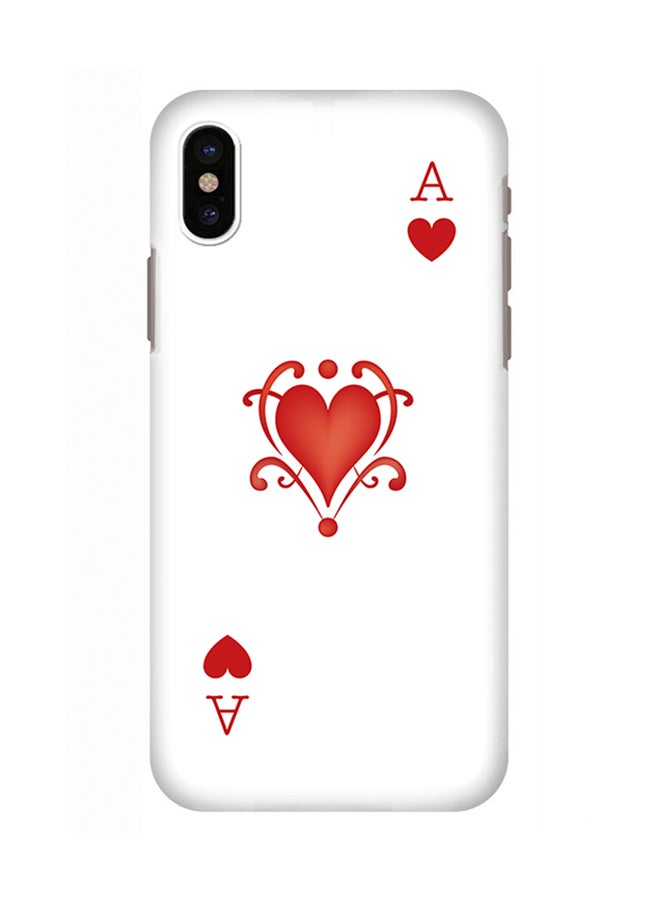 Stylizedd Polycarbonate Slim Snap Case Cover Matte Finish For Apple iPhone X Ace of Hearts  - Image 1