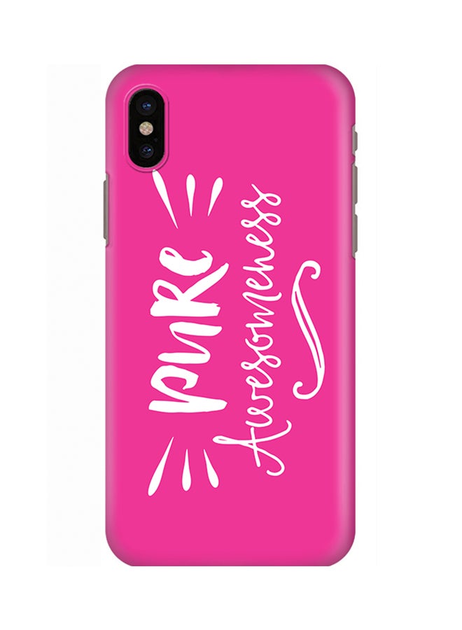Stylizedd - Slim Snap Case Cover Matte Finish For Apple iPhone X Pure Awesomeness - Image 1