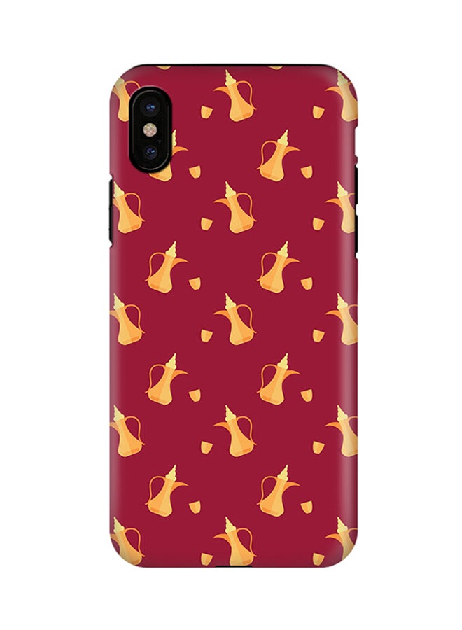 Stylizedd Polycarbonate Dual Layer Tough Case Cover Matte Finish For Apple iPhone X Pouring Dallah - Image 1