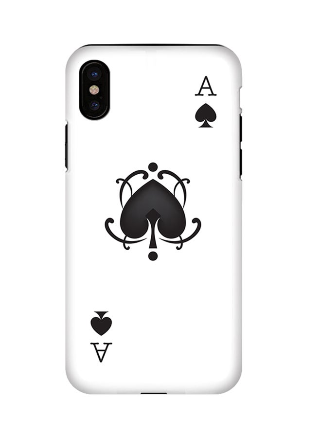Stylizedd Polycarbonate Dual Layer Tough Case Cover Matte Finish For Apple iPhone X Ace of Spades  - Image 1