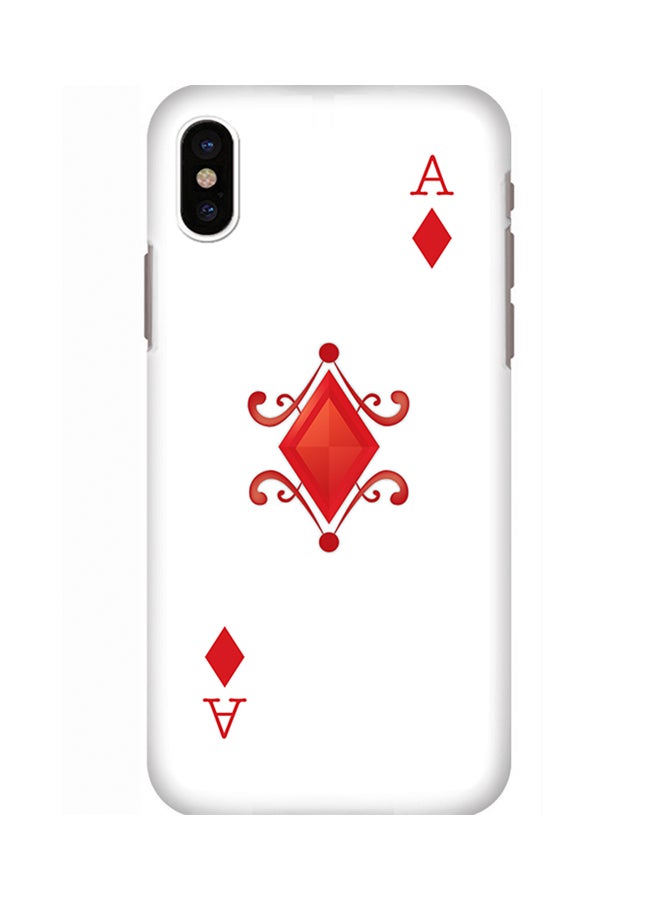 Stylizedd Polycarbonate Slim Snap Case Cover Matte Finish For Apple iPhone X Ace of Diamonds  - Image 1