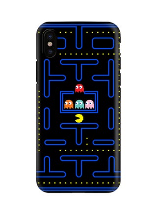 Polycarbonate Dual Layer Tough Case Cover Matte Finish For Apple iPhone X Pacman - v1510471764/N12694404A_1