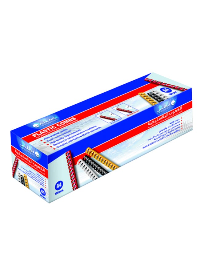 ATLAS 100-Piece Bind Comb Multicolour  - Image 1
