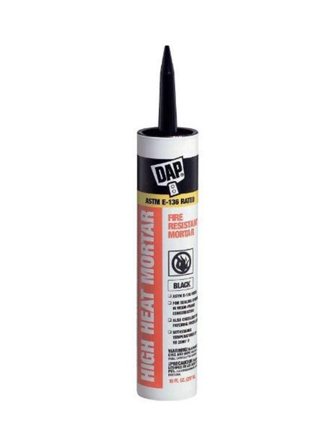 Dap - High Heat Mortar Fire Resistant Sealant Black - Image 1