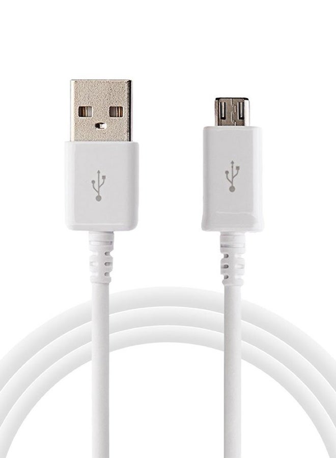 Samsung USB A Male To Micro USB B Male Cable Charger White