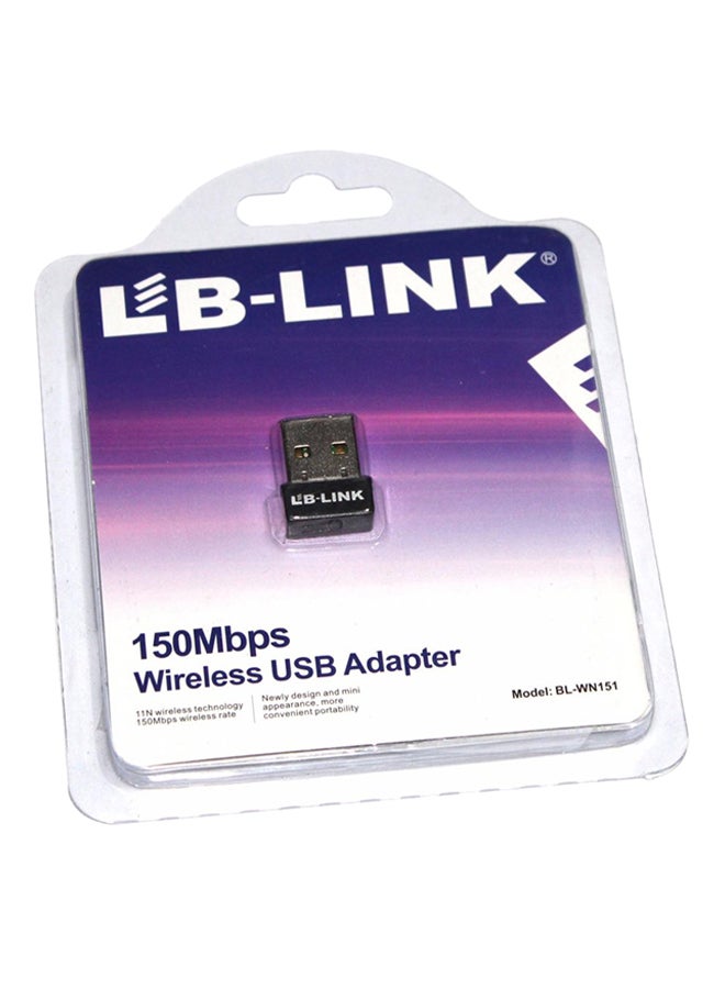 LB لنك محوّل USB لاسلكي صغير أسود  - Image 2