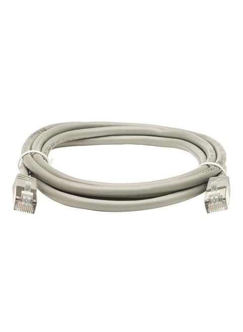 كابل إرسال انترنت لان طراز CAT6 RJ45 UTP رمادي
