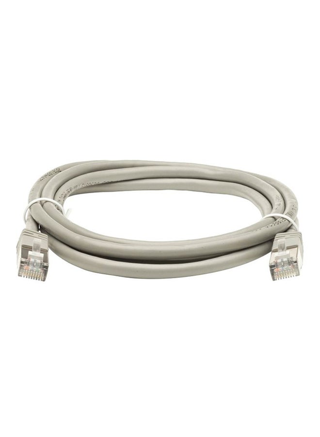 أدسل كابل إرسال انترنت لان طراز CAT6 RJ45 UTP رمادي  - Image 1