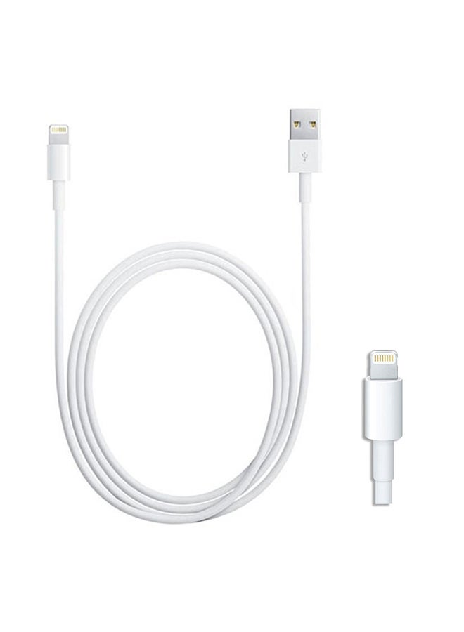 oem - USB To 8 Pin Charging Cable For Apple iPhone 5 White - Image 1