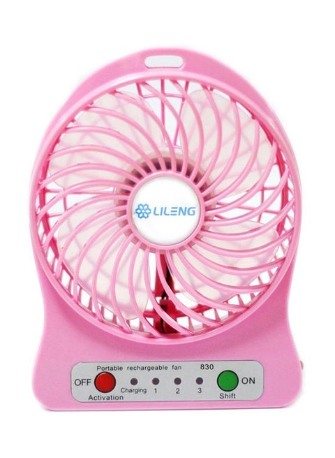 3-Gear Speed USB Rechargeable Fan 88.81962859.17 Pink