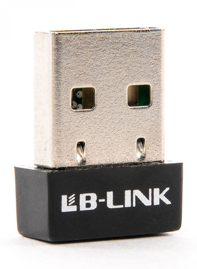 LB لنك محوّل USB لاسلكي صغير أسود  - Image 1