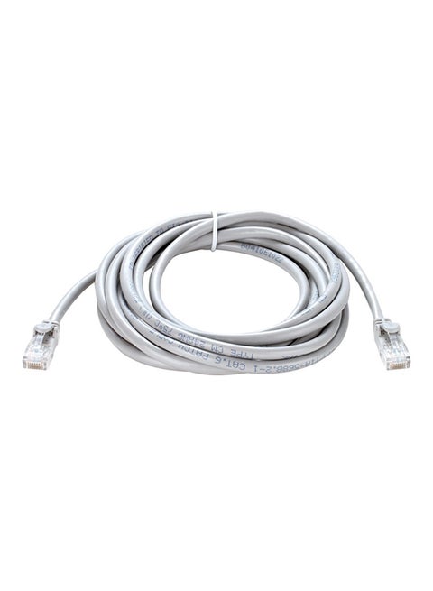 Cat6 UTP Round Patch Cord Grey