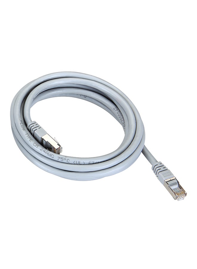 D-Link - Cat6 STP Round Patch Cord Grey - Image 1