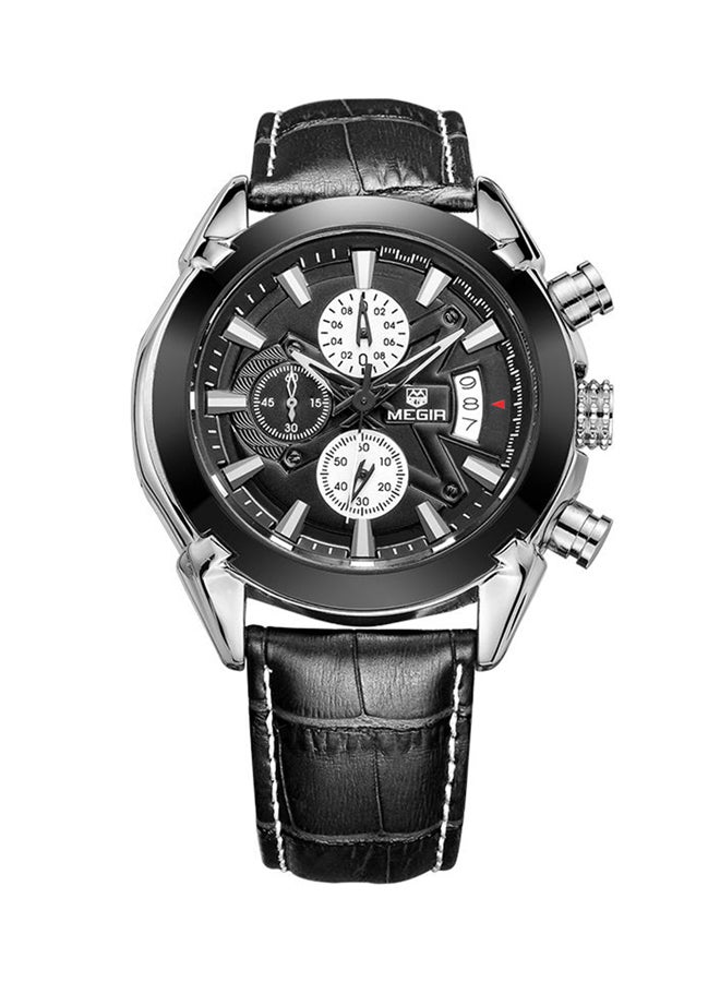 MEGIR men Water Resistant Chronograph Watch M2020BK - Image 1