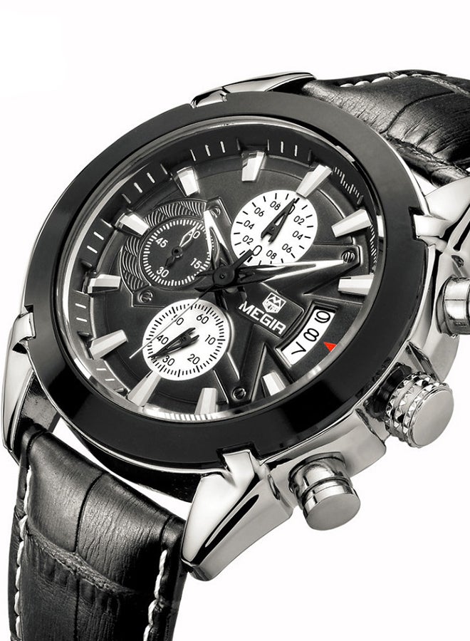 MEGIR men Water Resistant Chronograph Watch M2020BK - Image 2