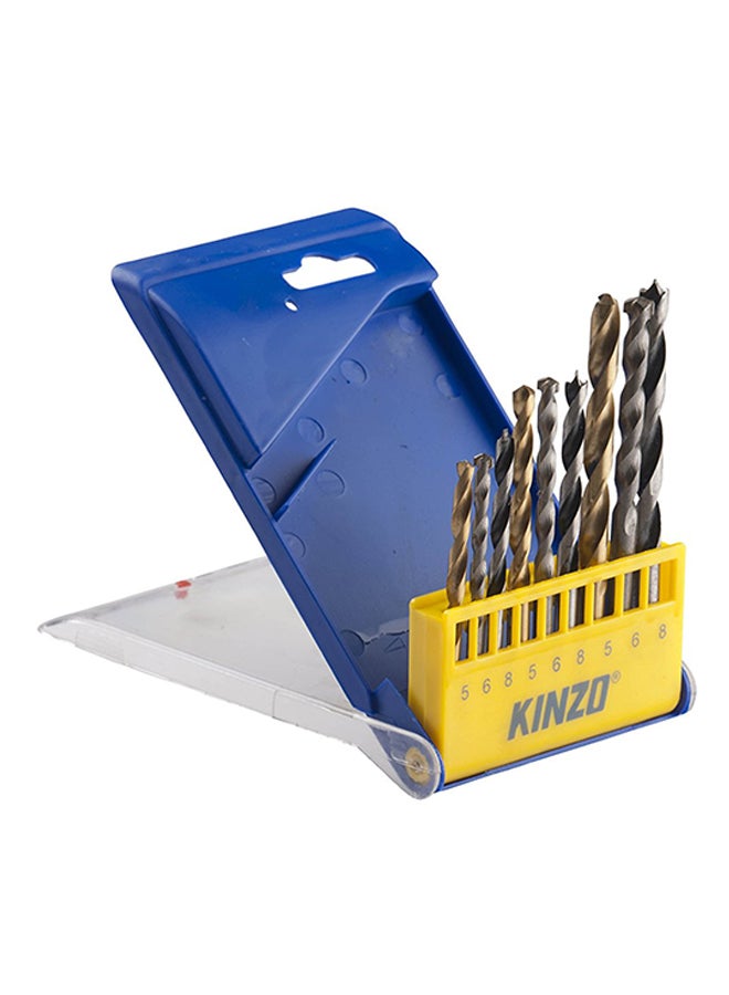 KINZO - 9-Piece High Quality Combination Drill Bit Set Multicolour Standard - Image 1