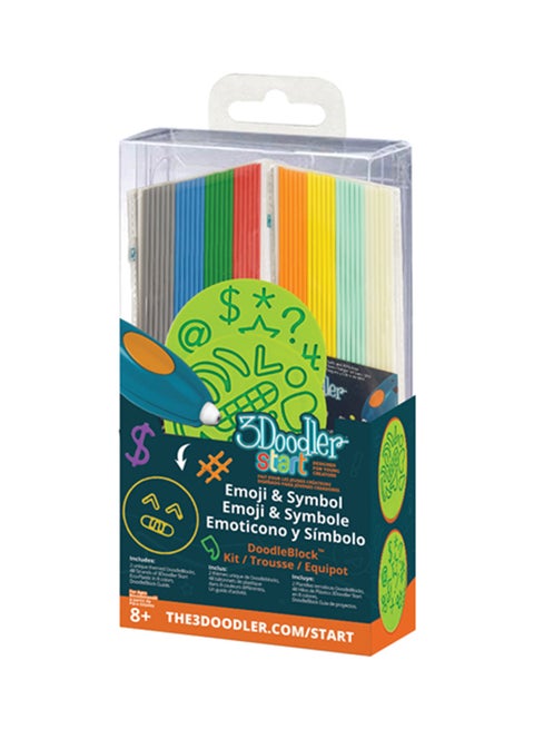 Start Doodle Block Emoji Symbols Kit Multicolour