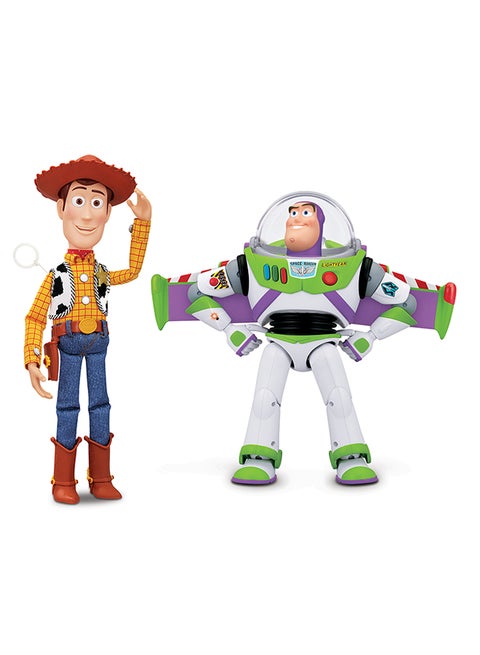 Pack Of 2 Buzz And Woody Talking Collectible Action Figure Model Toy Set For Kids