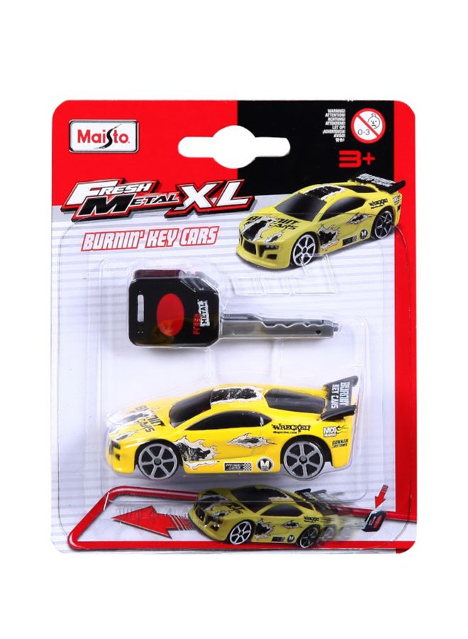 Maisto Special Edition Fresh Metal Burnin Key Diecast Car  - Colour May Vary 3inch  - Image 1